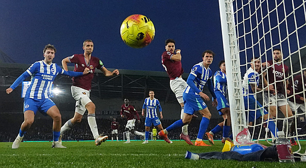 Brighton ztratil s West Hamem, Souček hrál krátce. Guéhi vystřelil výrhu Palace